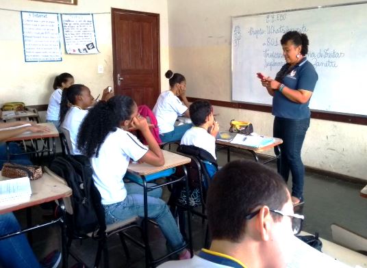 O projeto é desenvolvido na Escola Estadual Efigênia de Barros Oliveira, em Barão de Cocais. Foto: Arquivo da Escola